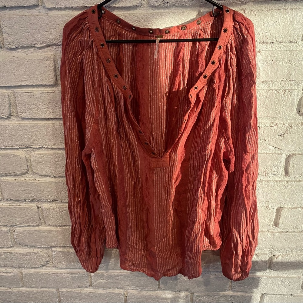 Free people oversized tunic shirt - large